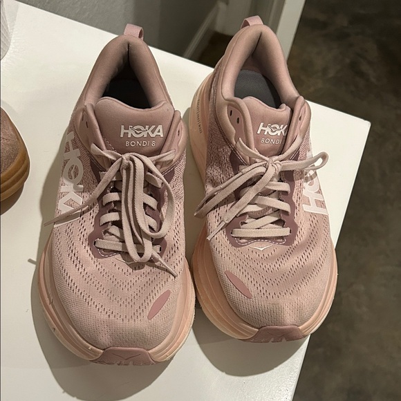 Hoka Shoes - Hoka Women's Bondi 8 Rose Athletic Shoes